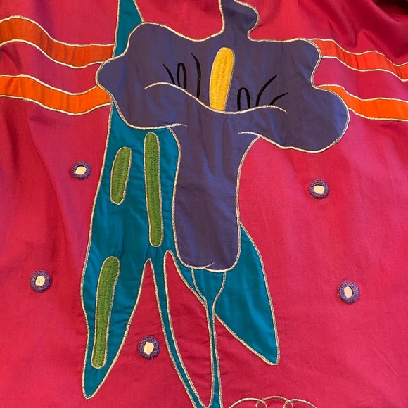 NWT Ramona Rull Boho Midi Dress - Pink with embroidery - Size S/P - Picture 5 of 10